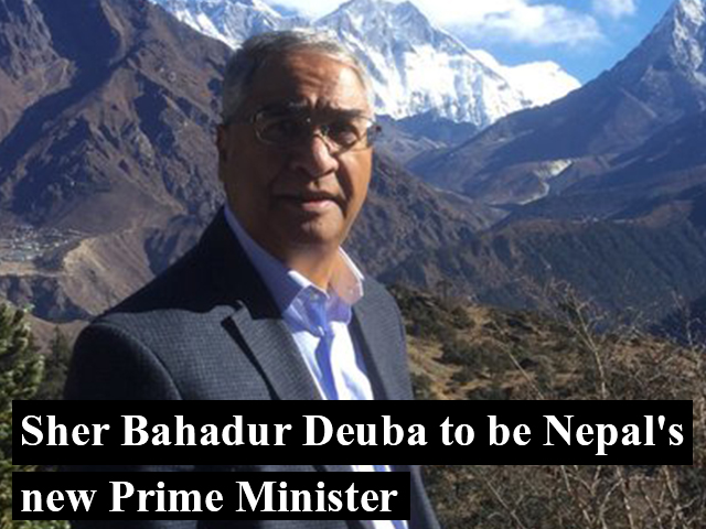 Sher Bahadur Deuba to be Nepal's new Prime Minister